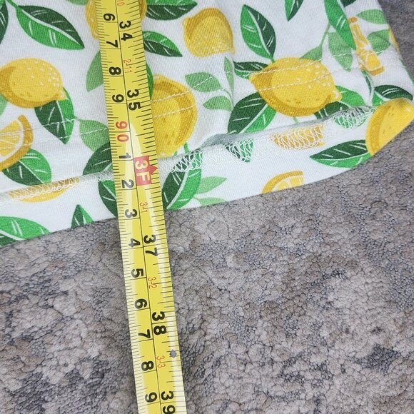 Alex's Lemonade Stand Sz XL Romper Lemons Pockets Stretch Drawstring Waist - Picture 5 of 5